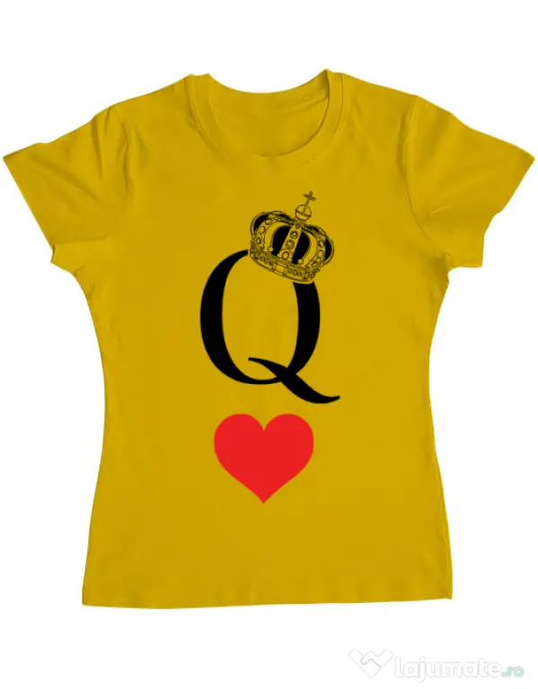 Tricou ADLER dama Fancy queen Galben