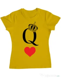 Tricou ADLER dama Fancy queen Galben