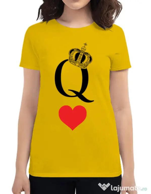 Tricou ADLER dama Fancy queen Galben