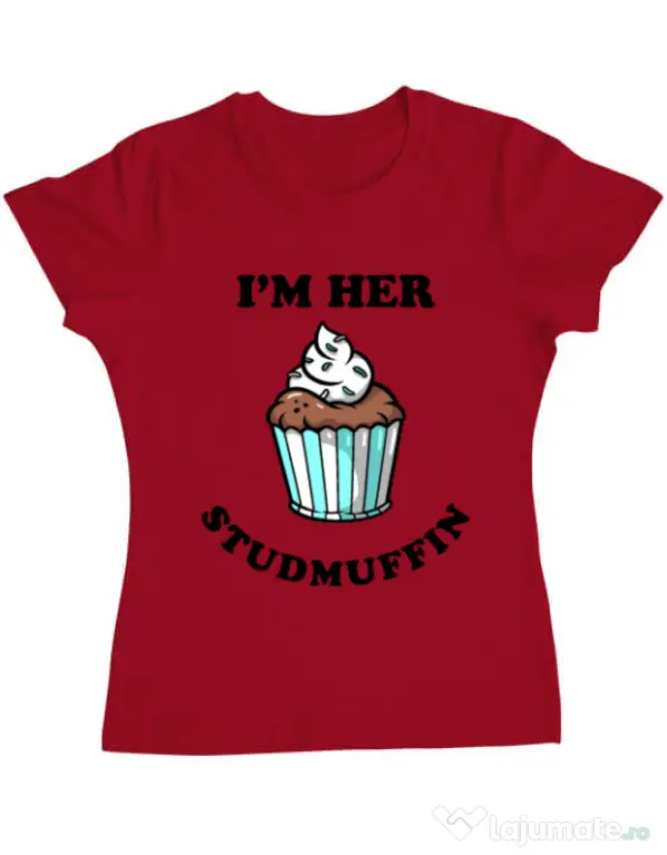 Tricou ADLER dama Her studmuffin Rosu