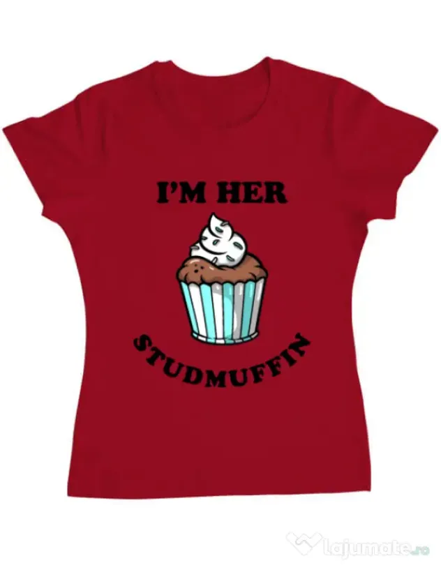 Tricou ADLER dama Her studmuffin Rosu