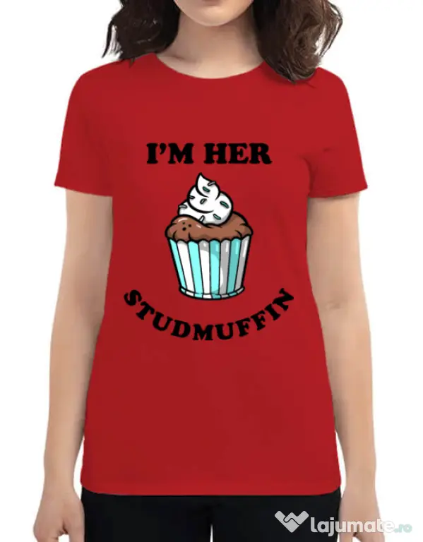 Tricou ADLER dama Her studmuffin Rosu