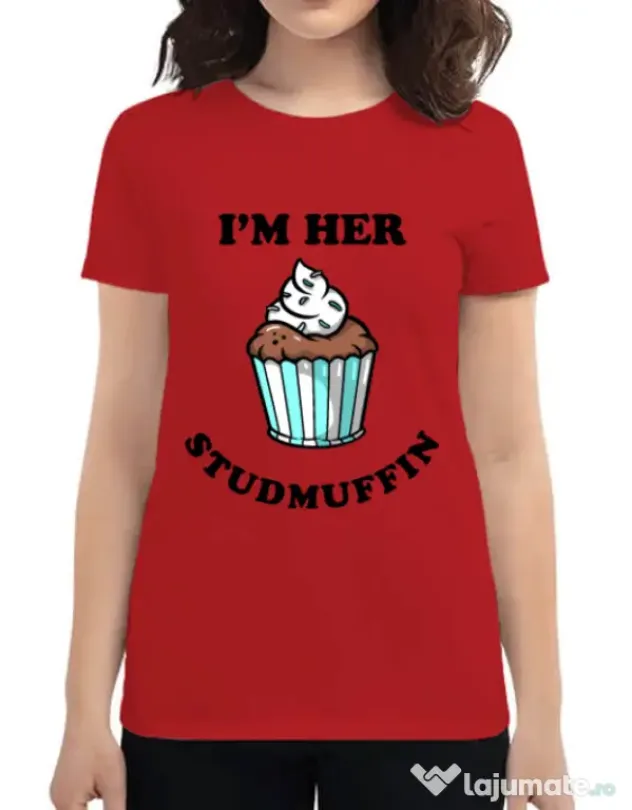 Tricou ADLER dama Her studmuffin Rosu