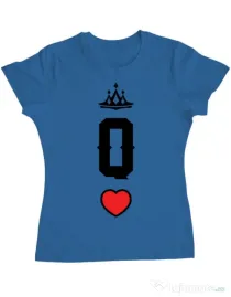 Tricou ADLER dama Queen Albastru azuriu