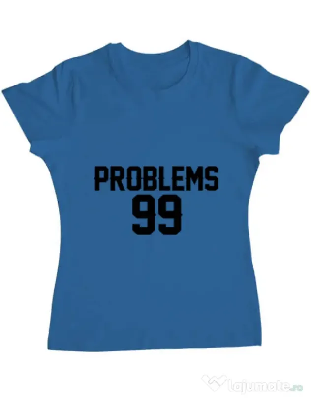 Tricou ADLER dama 99 Problems Albastru azuriu
