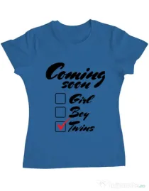 Tricou ADLER dama Coming soon 2 Albastru azuriu