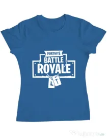 Tricou ADLER dama Battle royale Albastru azuriu