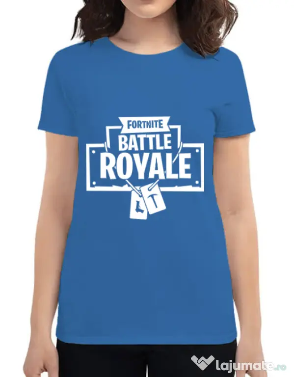 Tricou ADLER dama Battle royale Albastru azuriu