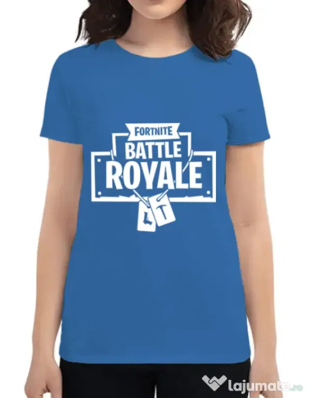 Tricou ADLER dama Battle royale Albastru azuriu