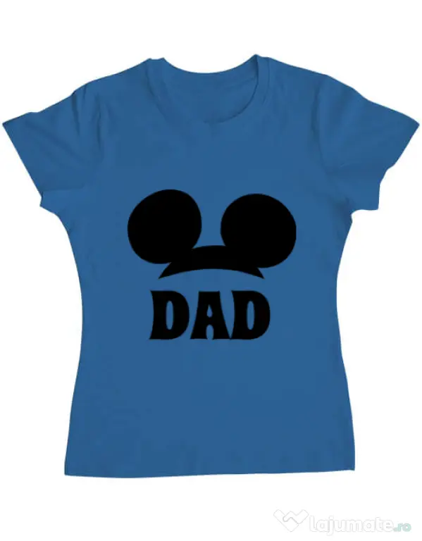 Tricou ADLER dama Mouse dad Albastru azuriu