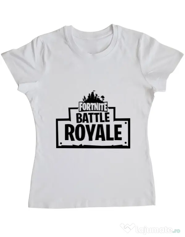 Tricou ADLER dama Battle royale 2 Alb