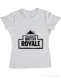 Tricou ADLER dama Battle royale 2 Alb
