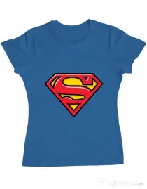 Tricou ADLER dama Superman Albastru azuriu