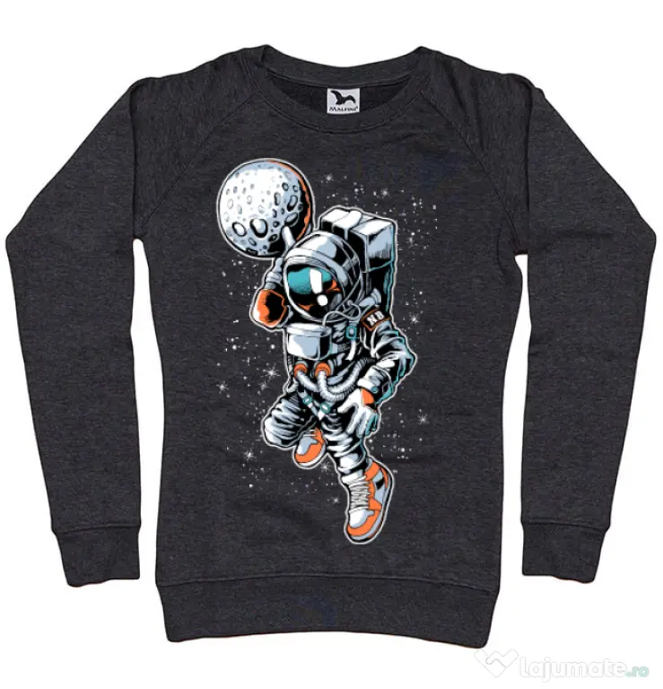 Bluza ADLER dama Astronaut Negru melanj