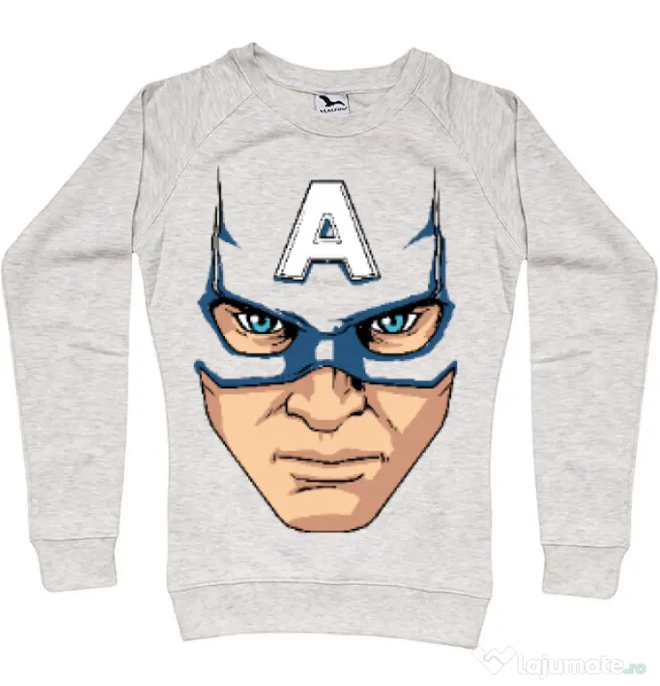 Bluza ADLER dama Captain America Mask Migdala melanj