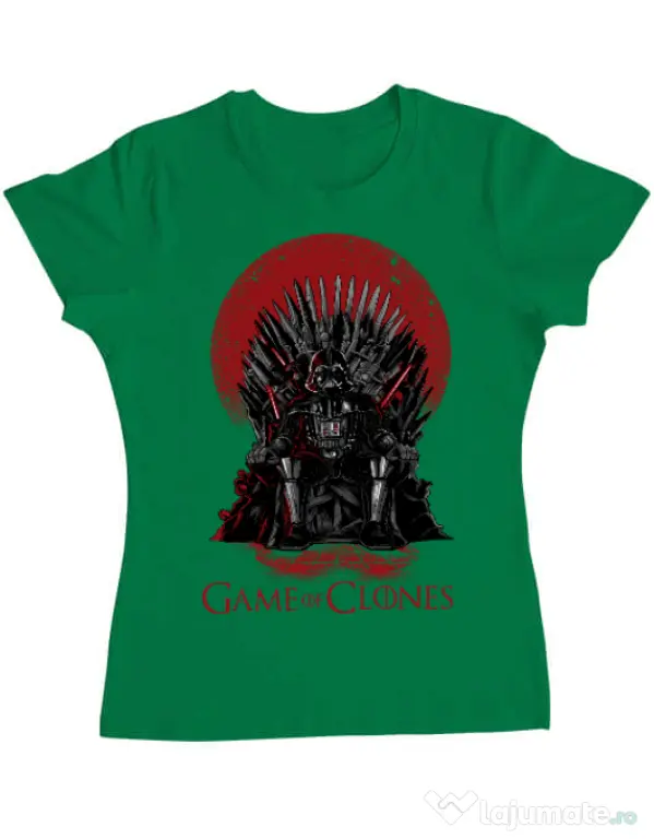 Tricou ADLER dama Game of Clones Verde mediu