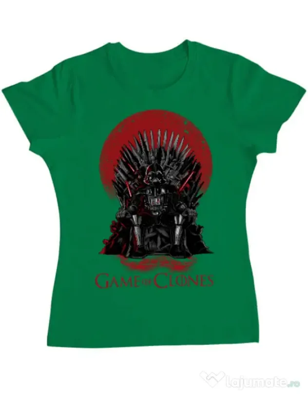 Tricou ADLER dama Game of Clones Verde mediu