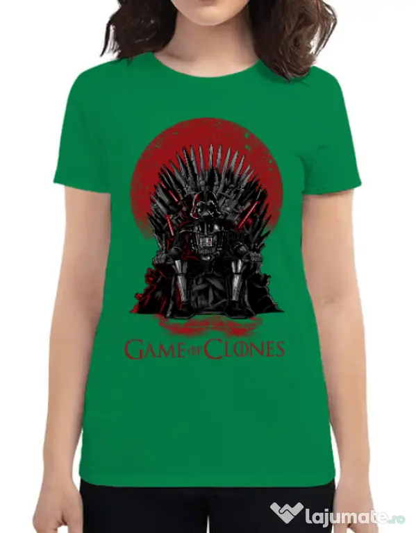 Tricou ADLER dama Game of Clones Verde mediu