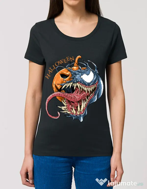 Tricou STANLEY STELLA dama Halloween Venom Negru