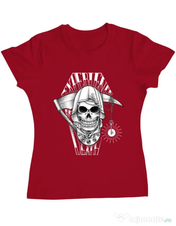 Tricou ADLER dama Experience death Rosu
