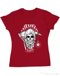 Tricou ADLER dama Experience death Rosu