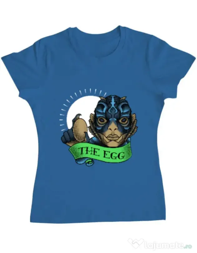 Tricou ADLER dama Shape of water Albastru azuriu