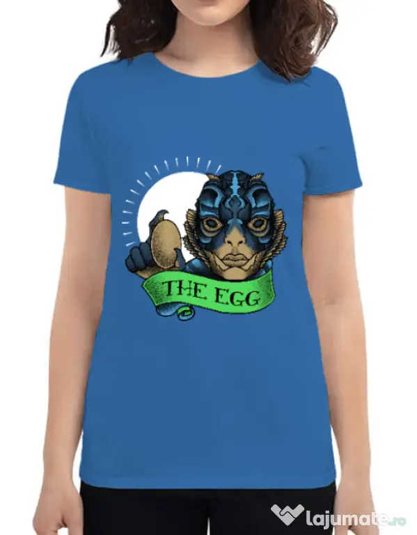 Tricou ADLER dama Shape of water Albastru azuriu