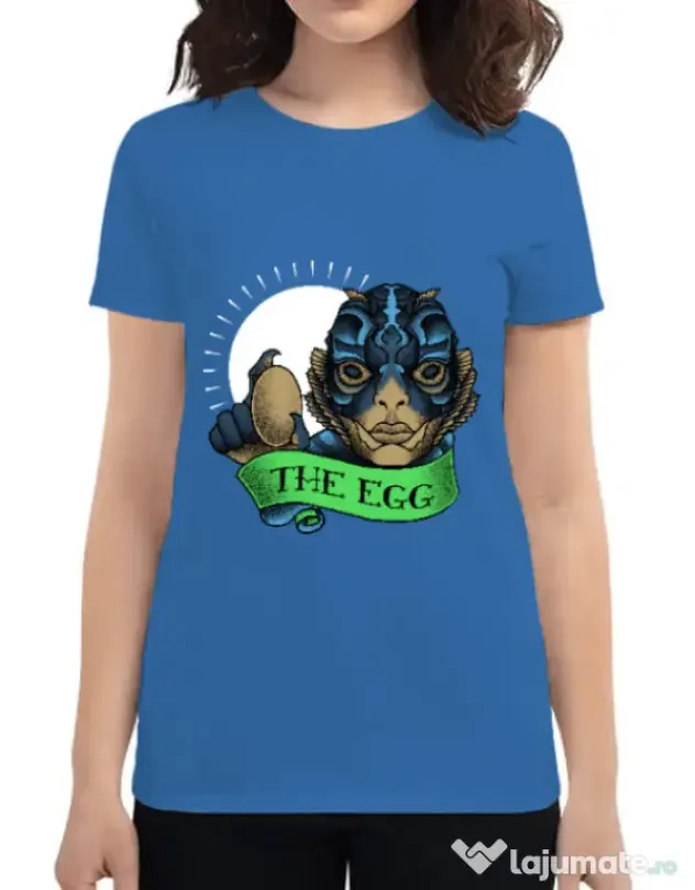 Tricou ADLER dama Shape of water Albastru azuriu