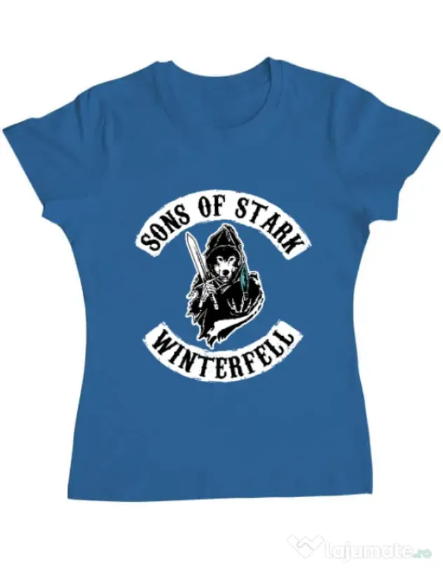 Tricou ADLER dama Sons of stark Albastru azuriu