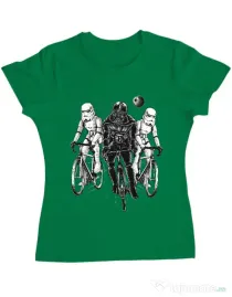 Tricou ADLER dama Star bikers Verde mediu