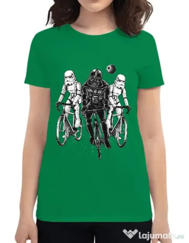 Tricou ADLER dama Star bikers Verde mediu