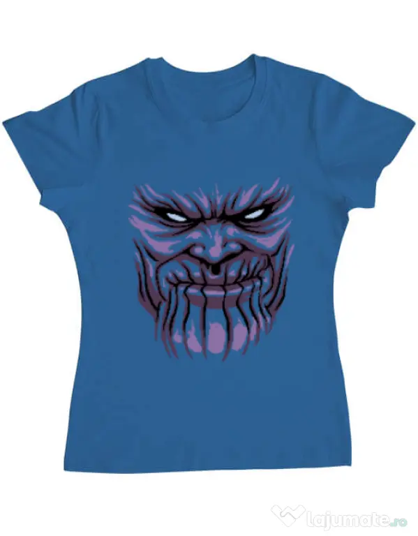 Tricou ADLER dama Thanos mask Albastru azuriu