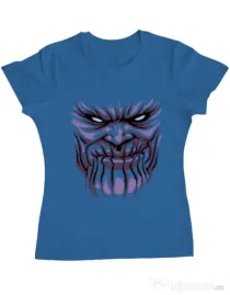 Tricou ADLER dama Thanos mask Albastru azuriu