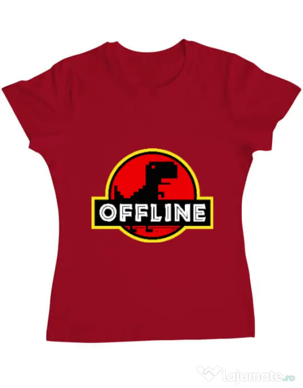 Tricou ADLER dama Offline Rosu