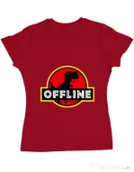 Tricou ADLER dama Offline Rosu