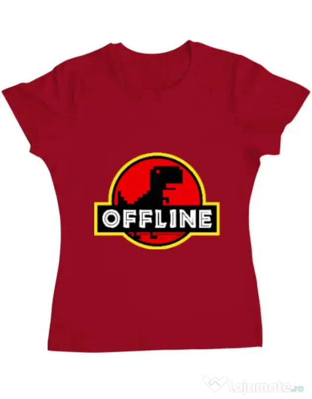 Tricou ADLER dama Offline Rosu