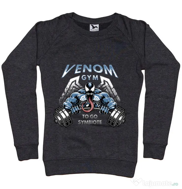 Bluza ADLER dama Venom gym Negru melanj