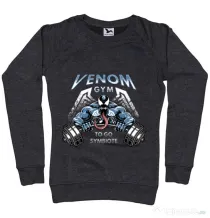 Bluza ADLER dama Venom gym Negru melanj