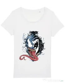 Tricou STANLEY STELLA dama Venom kiss Alb