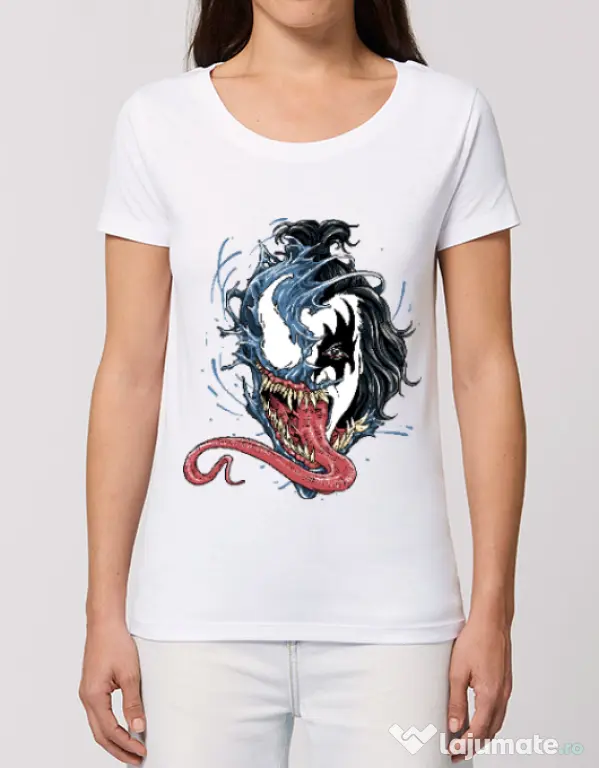 Tricou STANLEY STELLA dama Venom kiss Alb