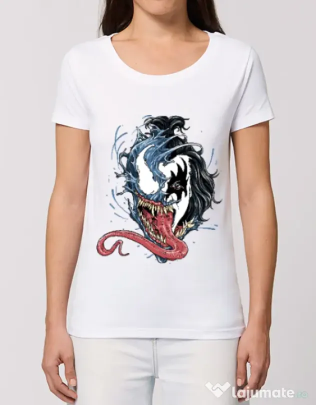 Tricou STANLEY STELLA dama Venom kiss Alb