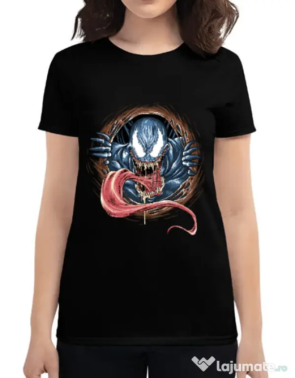 Tricou ADLER dama Venom rise Negru