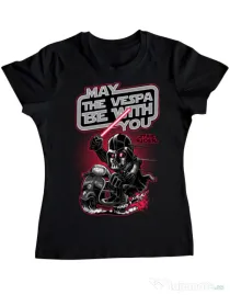 Tricou ADLER dama Star rider Negru