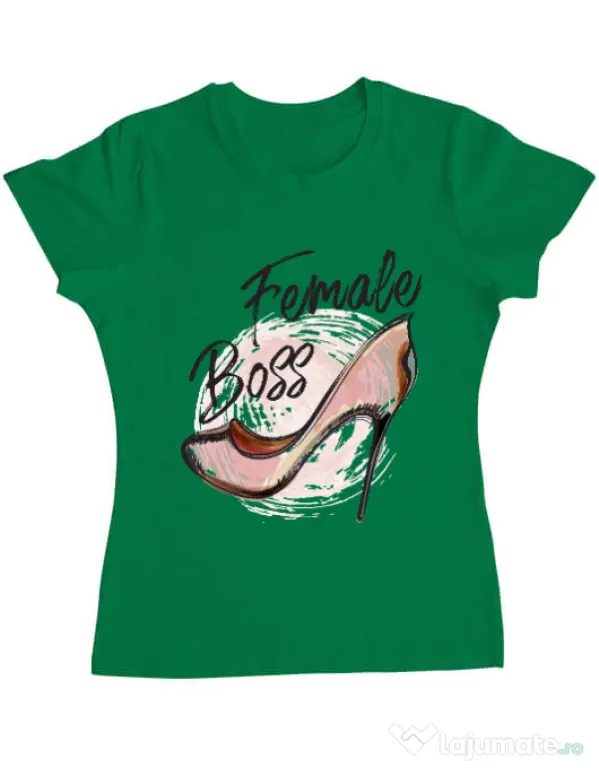 Tricou ADLER dama Female boss Verde mediu
