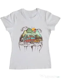 Tricou ADLER dama Adventure Alb