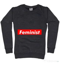Bluza ADLER dama Feminist Negru melanj