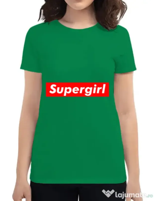 Tricou ADLER dama Supergirl Verde mediu