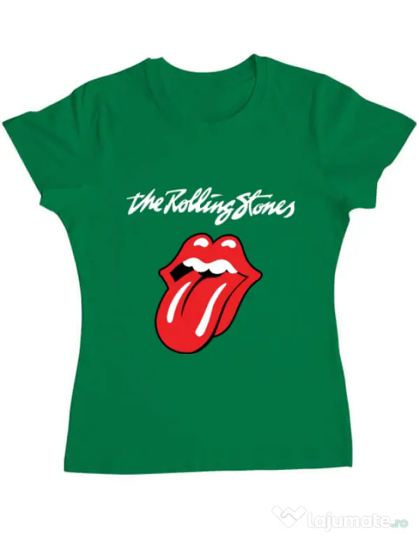 Tricou ADLER dama The Rolling Stones Verde mediu