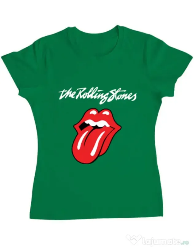 Tricou ADLER dama The Rolling Stones Verde mediu