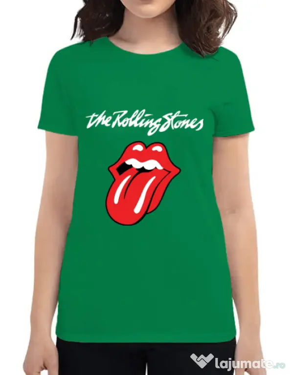 Tricou ADLER dama The Rolling Stones Verde mediu